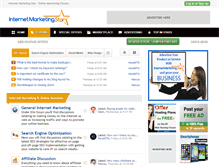 Tablet Screenshot of internetmarketingstar.com